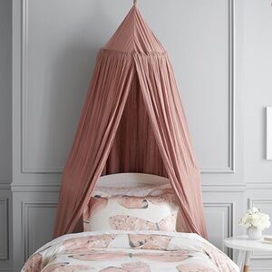 Pottery barn muslin cotton canopy